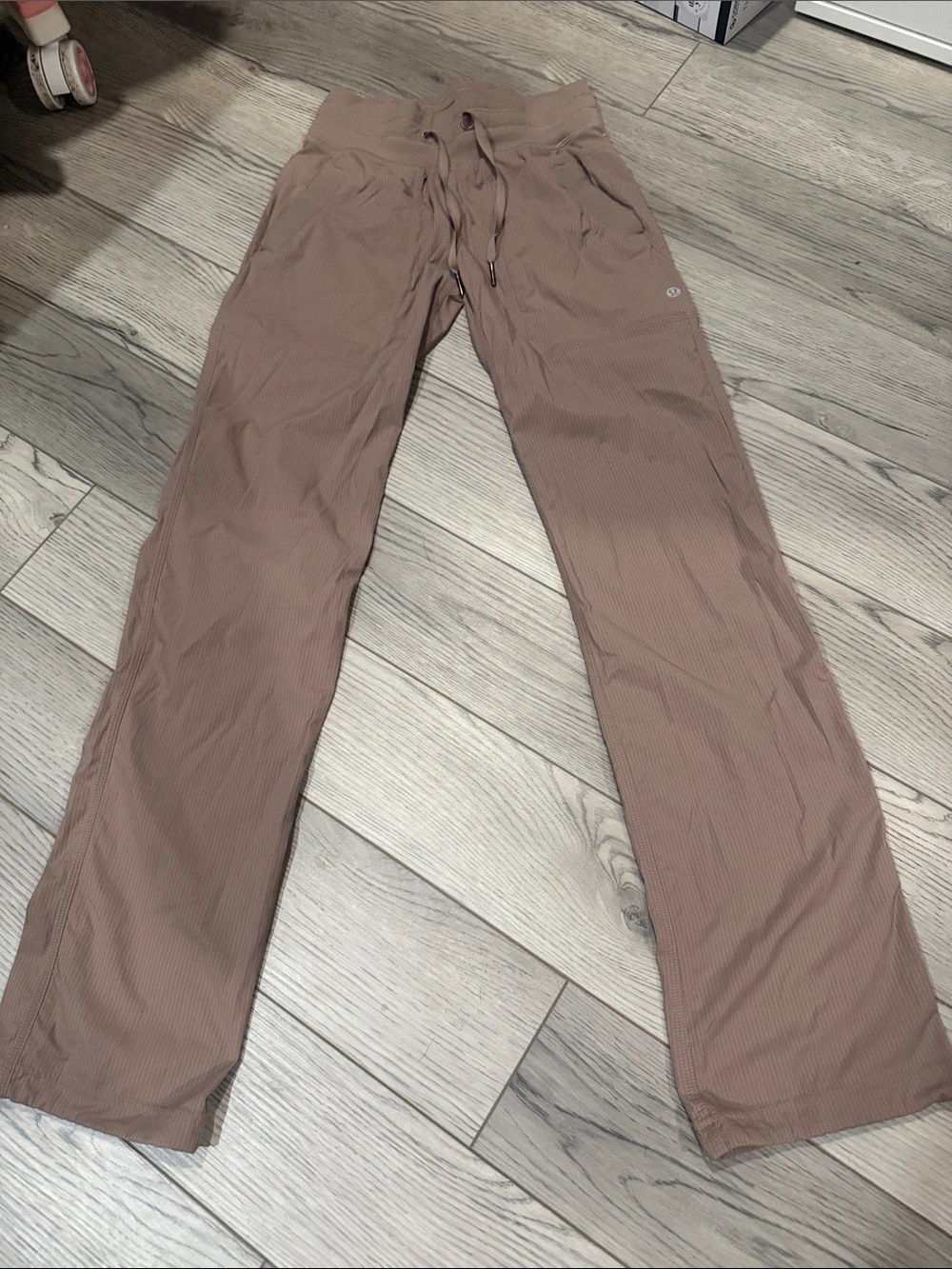 lululemon athletica Women’s Ribbed Drawstring Pants in Mauve Brown